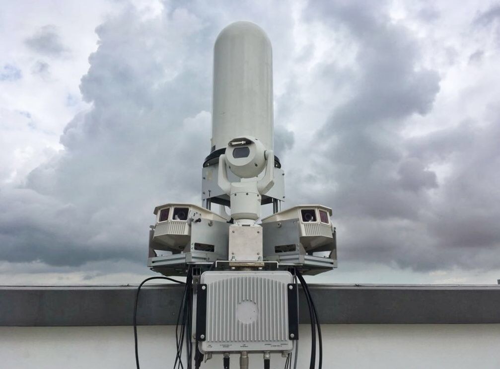 SkyPatriot drone detection system with RF installation